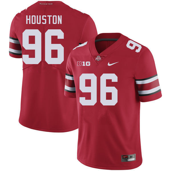 Men #96 Eddrick Houston Ohio State Buckeyes College Football Jerseys Stitched-Red